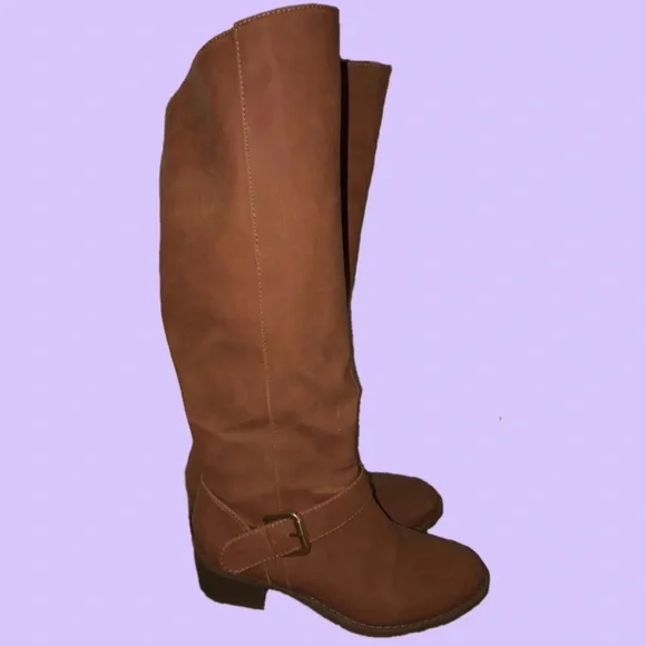 Old Navy Shoes Knee High Brown Boots Poshmark
